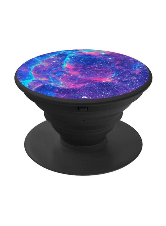 بي بي حامل هاتف بوب سوكيت بطبعة رسمة من الفن التجريدي الأرجواني/ الوردي/ الأسود - Image 1