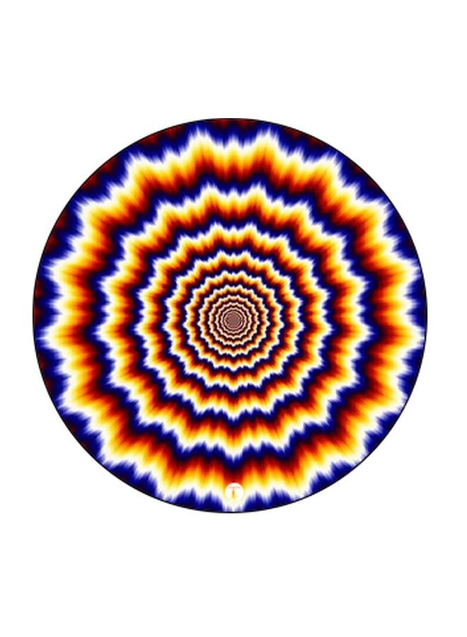 BP Optical Illusion Printed Pop Socket Phone Holder Blue/Yellow/Orange - Image 2