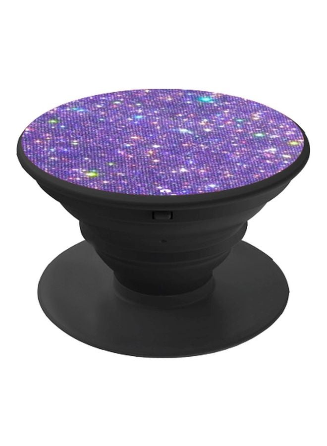 BP Glitters Printed Pop Socket Phone Holder Violet/Green/Black - Image 1