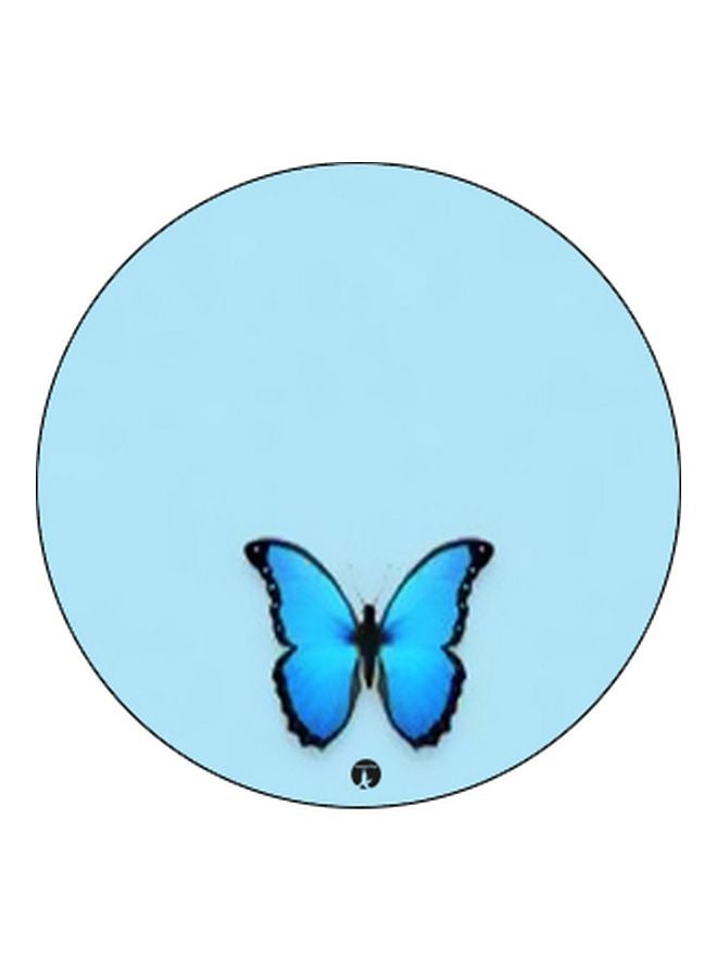 BP Butterfly Printed Pop Socket Phone Holder Blue/Black - Image 2