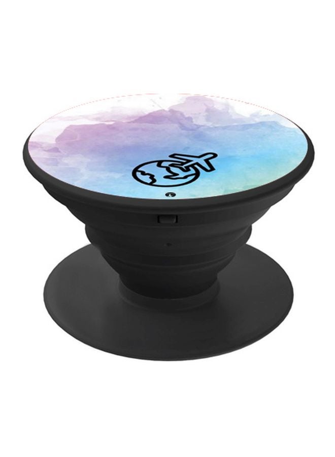 BP Printed Pop Socket Phone Holder Black/Blue/White - Image 1