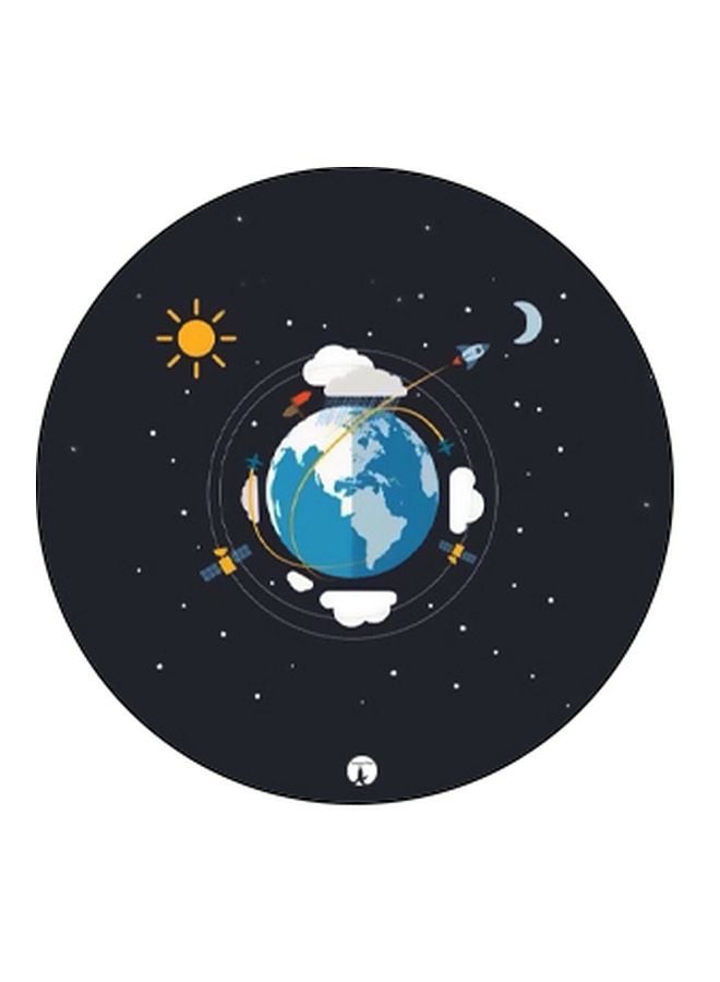 BP Earth And Sun Printed Pop Socket Phone Holder Black/Blue/White - Image 2