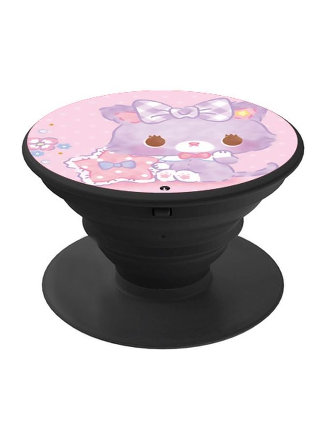 BP Cartoon Printed Pop Socket Phone Holder Pink/Purple/White - Image 1