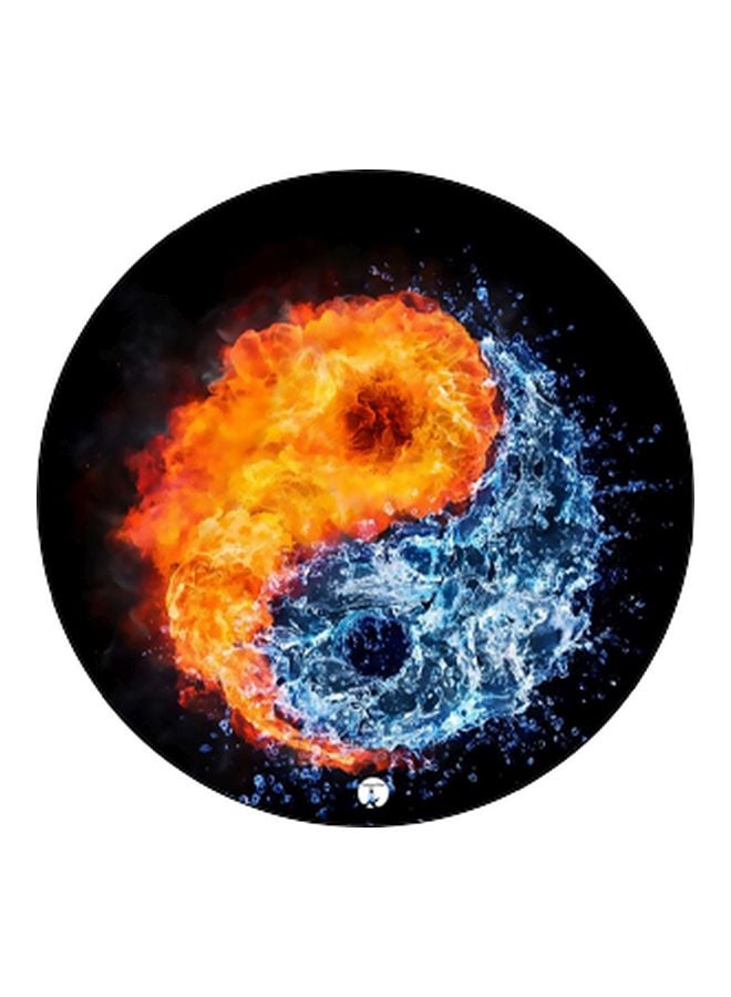 بي بي حامل هاتف منبثق مزين بطبعة أسود/برتقالي/أزرق - Image 2