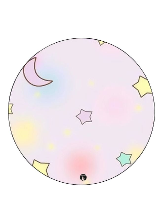 بي بي حامل هاتف بوب سوكيت مطبوع بتصميم نجوم وقمر أرجواني/ أصفر/ أخضر - Image 2