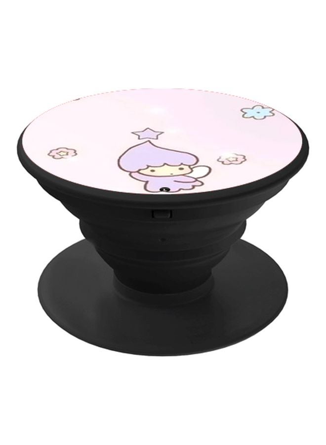 BP Cartoon Printed Pop Socket Phone Holder Pink/Yellow/Purple - Image 1