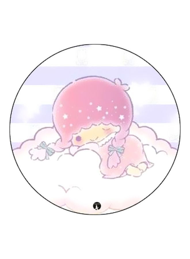 BP Cartoon Printed Pop Socket Phone Holder White/Pink/Purple - Image 2