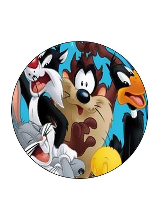 BP Cartoon Printed Pop Socket Phone Holder Blue/Brown/Black - Image 2