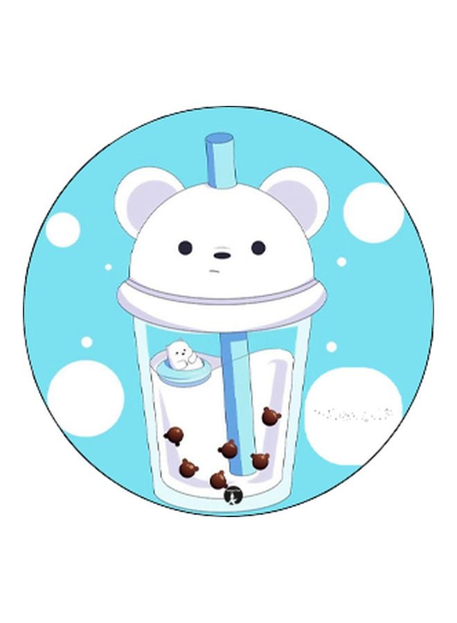 BP Cartoon Printed Pop Socket Phone Holder Blue/White - Image 2