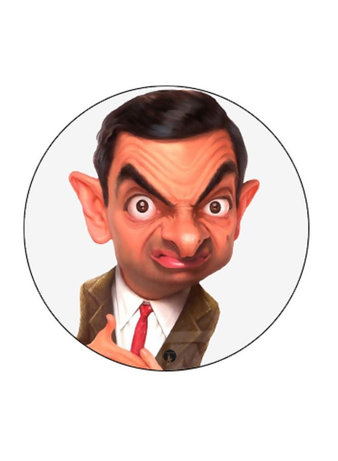 بي بي حامل هاتف بوب سوكيت بطبعة لشخصية مستر بين أسود/أبيض/بيج - Image 2