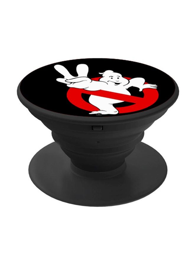 BP Ghost Printed Pop Socket Phone Holder Black/Red/White - Image 1