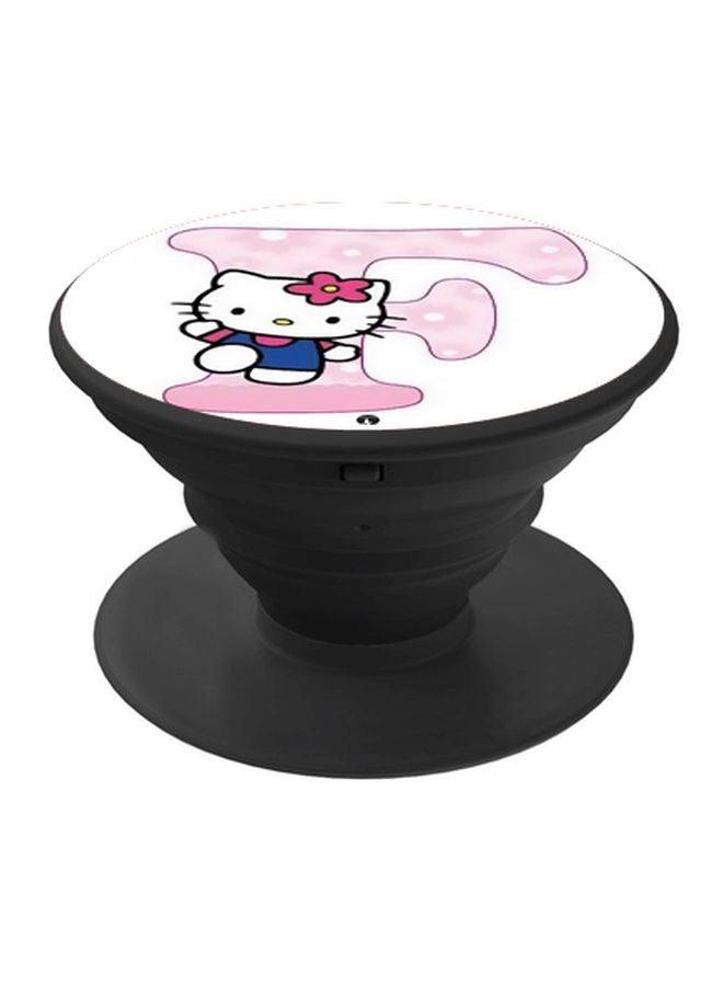 BP Hello Kitty Printed Pop Socket Phone Holder Black/White/Pink - Image 1