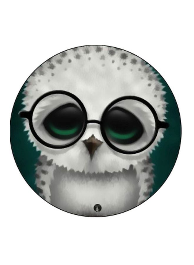 بي بي حامل هاتف بوب سوكيت بطبعة رسم كرتوني للبومة أسود/ أبيض/ أخضر - Image 2