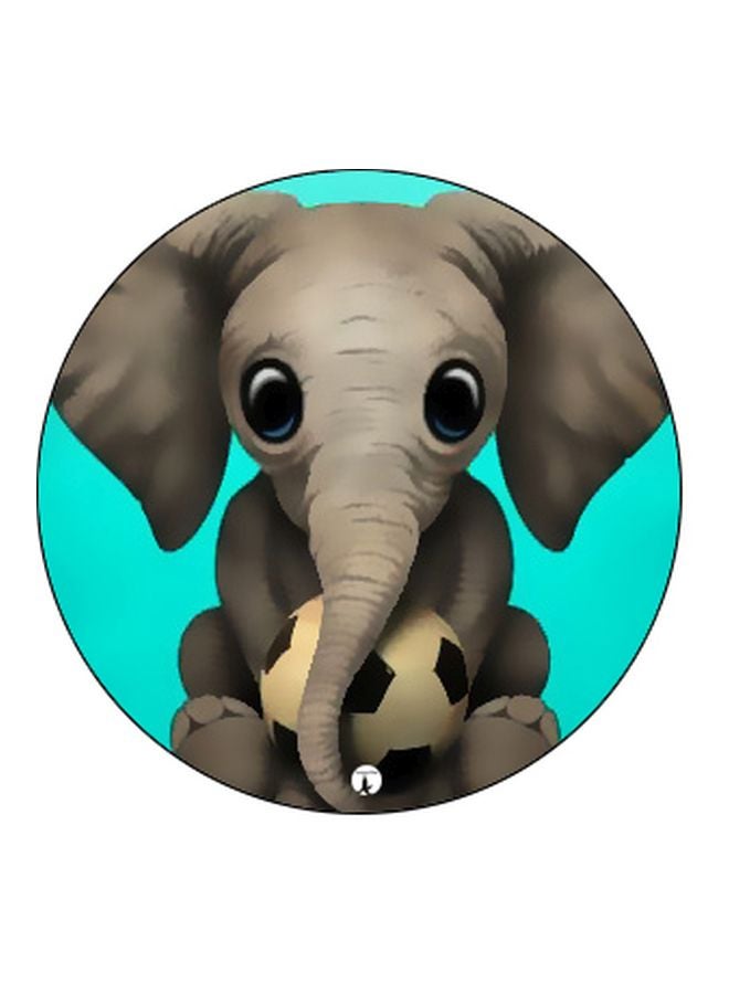 BP Elephant Cartoon Printed Pop Socket Phone Holder Black/Grey/Green - Image 2