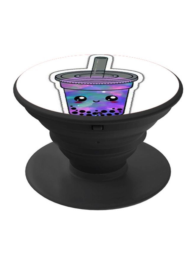 BP Juice Printed Pop Socket Phone Holder Black/White/Purple - Image 1