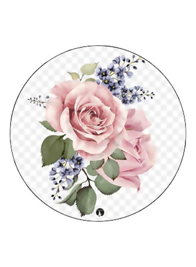 BP Roses Printed Pop Socket Phone Holder Black/Pink/White - Image 2