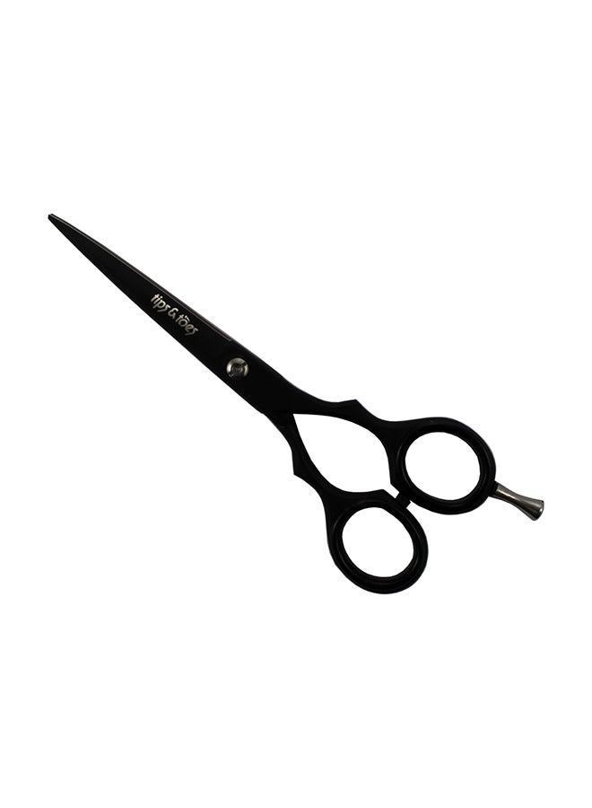 Tips & Toes - Barber Scissors Black 15cm - Image 1