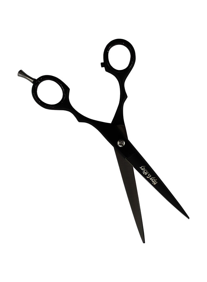 Tips & Toes - Barber Scissors Black 15cm - Image 1