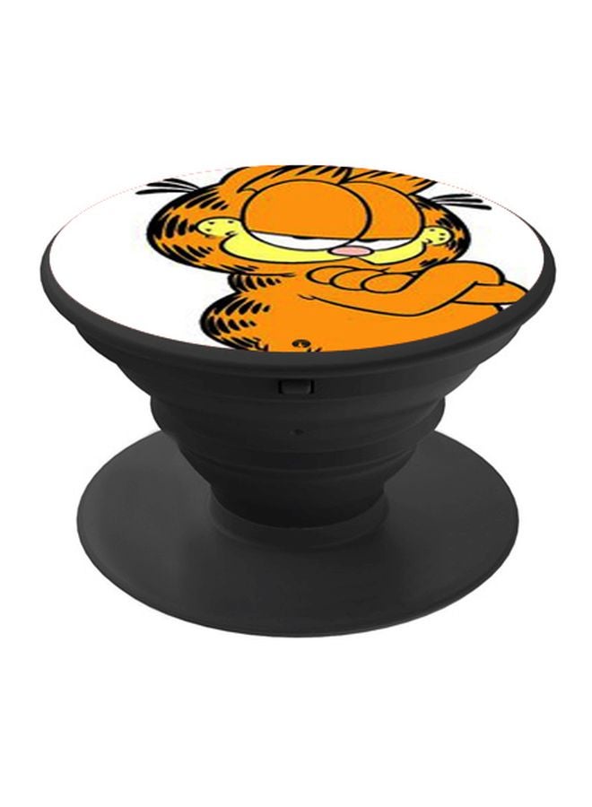 BP Garfield Printed Pop Socket Phone Holder Black/Orange/White - Image 1
