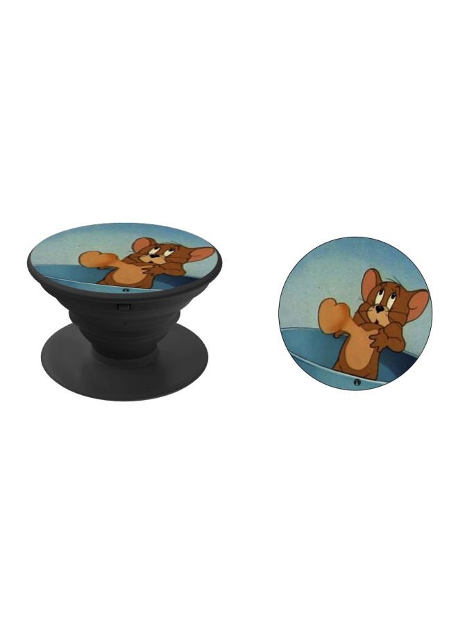BP Jerry Printed Pop Socket Phone Holder Black/Blue/Brown - Image 2