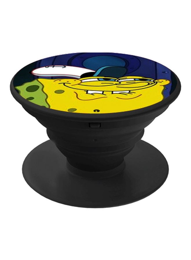 BP SpongeBob Printed Pop Socket Phone Holder Black/Yellow/Blue - Image 1