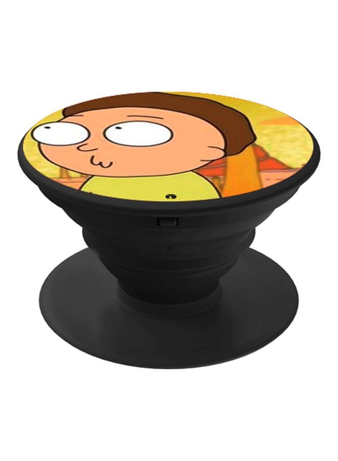 BP Cartoon Printed Pop Socket Phone Holder Black/Green/Brown - Image 1