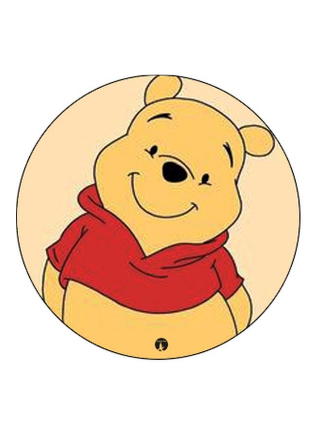 BP Winnie The Pooh Cartoon Printed Pop Socket Phone Holder Black/Yellow/Red - Image 2