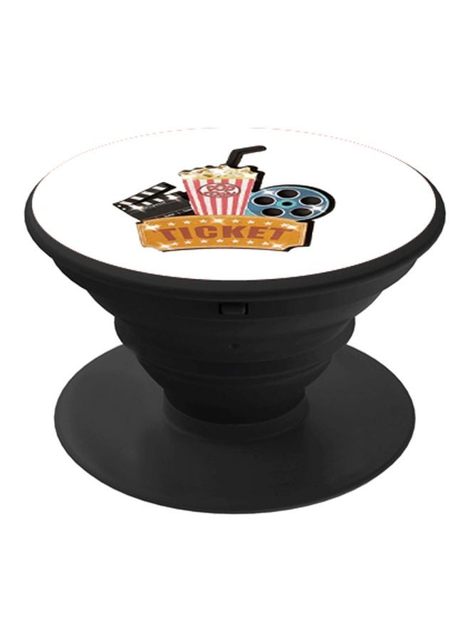 BP Popcorn Printed Pop Socket Phone Holder White/Yellow/Red - Image 1