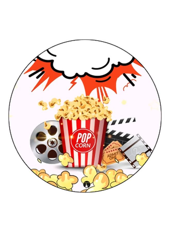 BP Popcorn Printed Pop Socket Phone Holder White/Red/Beige - Image 2