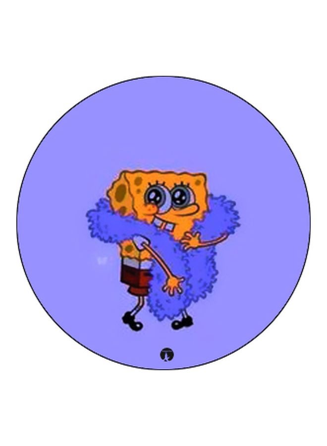 BP Spongebob Printed Pop Socket Phone Holder Purple/Yellow - Image 2
