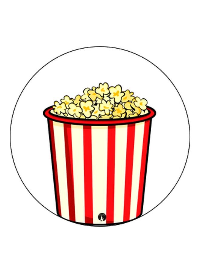 BP Popcorn Printed Pop Socket Phone Holder White/Red/Beige - Image 2