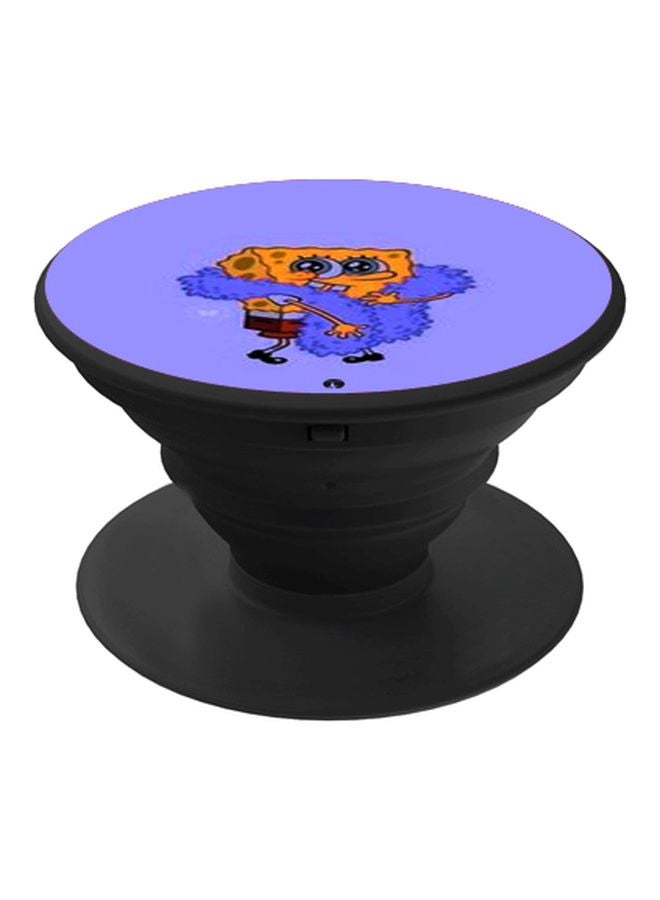 BP Spongebob Printed Pop Socket Phone Holder Purple/Yellow - Image 1