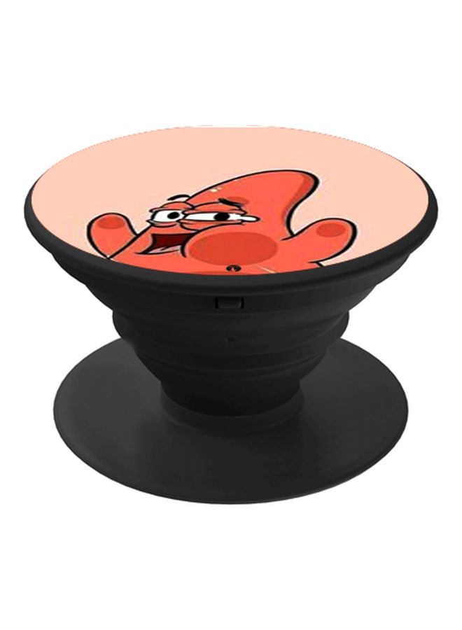 BP Cartoon Printed Pop Socket Phone Holder Pink/Red - Image 1