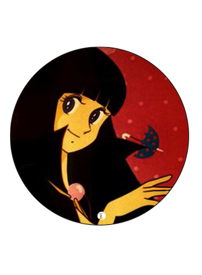 BP Cartoon Girl Printed Pop Socket Phone Holder Red/Yellow/Black - Image 2
