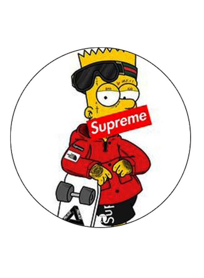 بي بي حامل هاتف بوب سوكيت بطبعة من مسلسل "The Simpsons" أبيض/أحمر/أسود - Image 2