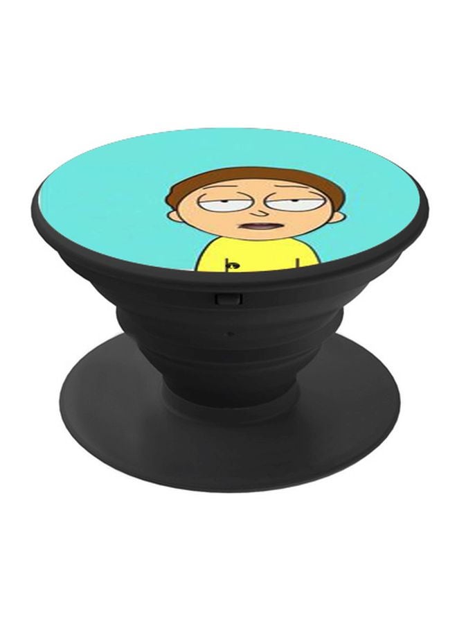 BP Cartoon Printed Pop Socket Phone Holder Blue/Yellow/Brown - Image 1