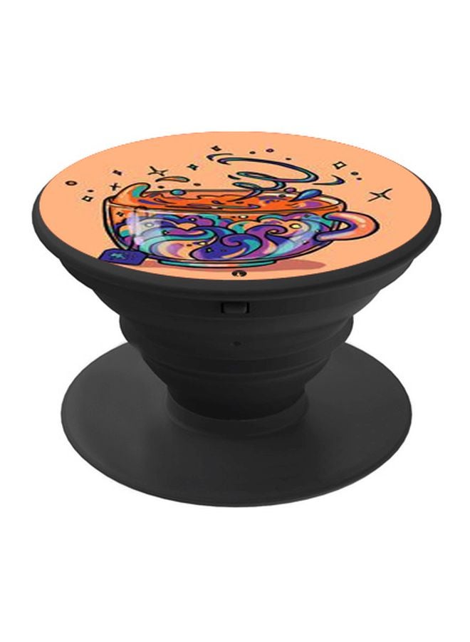 BP Cup Printed Pop Socket Phone Holder Orange/Purple/Blue - Image 1