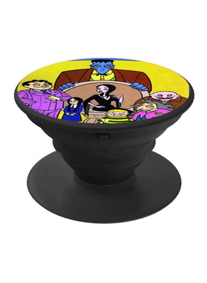 BP Cartoon Characters Printed Pop Socket Phone Holder Yellow/Blue/Black - Image 1