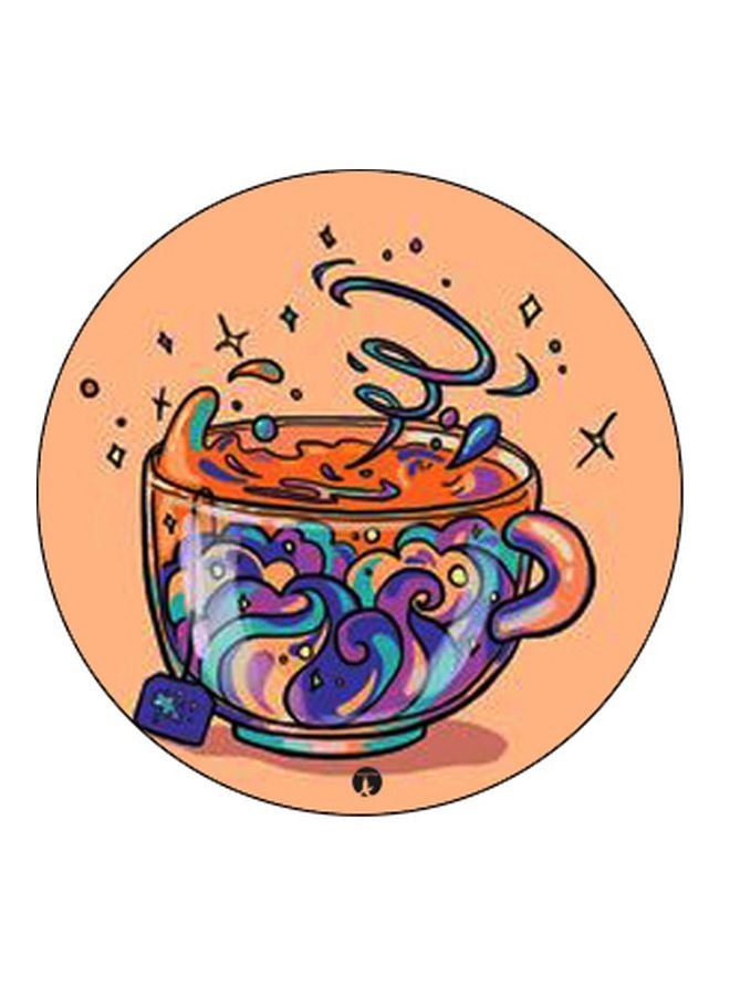 BP Cup Printed Pop Socket Phone Holder Orange/Purple/Blue - Image 2