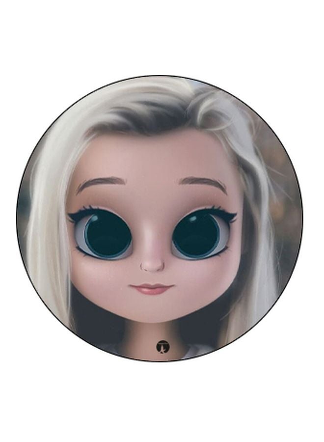 BP Printed Pop Socket Phone Holder White/Pink/Black - Image 2