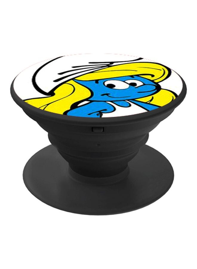 BP Cartoon Printed Pop Socket Phone Holder Blue/White/Black - Image 1