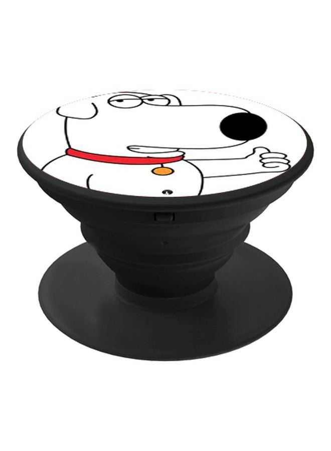 بي بي حامل هاتف بوب سوكيت بطبعة كلب لطيف أبيض/أحمر/أسود - Image 1