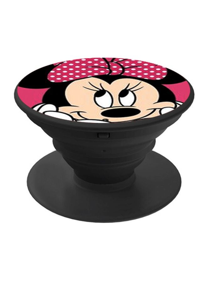 BP Minnie Mouse Printed Pop Socket Phone Holder Black/Pink/Beige - Image 1