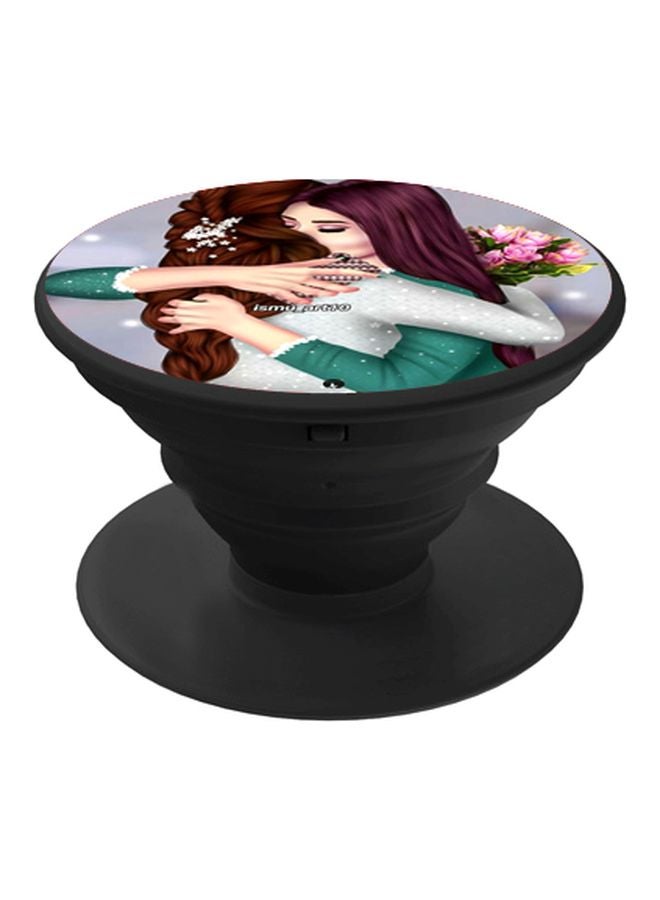 BP Women Printed Pop Socket Phone Holder Green/White/Black - Image 1