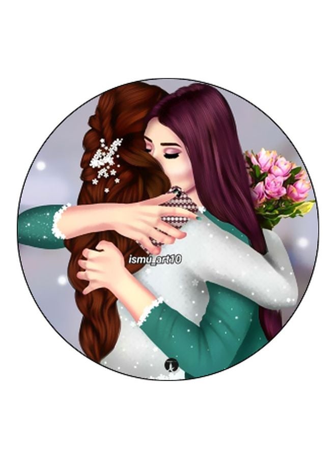 BP Women Printed Pop Socket Phone Holder Green/White/Black - Image 2