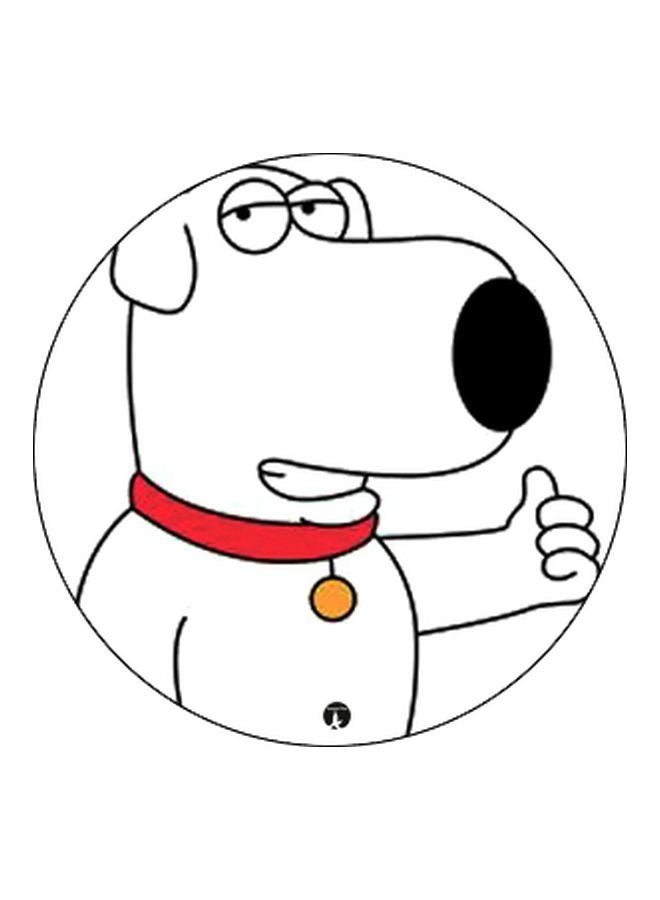 بي بي حامل هاتف بوب سوكيت بطبعة كلب لطيف أبيض/أحمر/أسود - Image 2