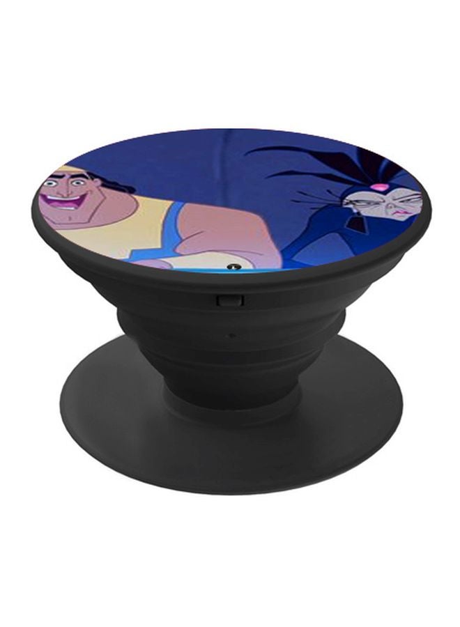 BP Cartoon Printed Pop Socket Phone Holder Blue/Yellow/Black - Image 1