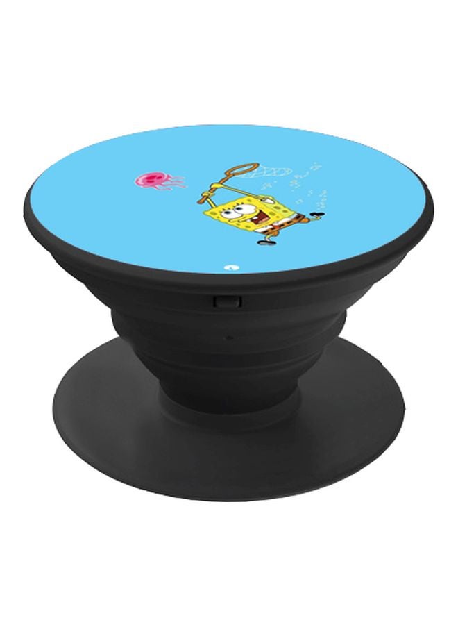 BP SpongeBob SquarePants Printed Pop Socket Phone Holder Blue/Yellow/Black - Image 1