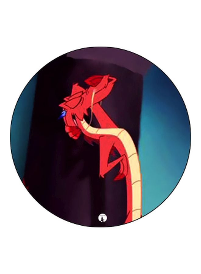 BP Cartoon Dragon Printed Pop Socket Phone Holder Blue/Red/Black - Image 2