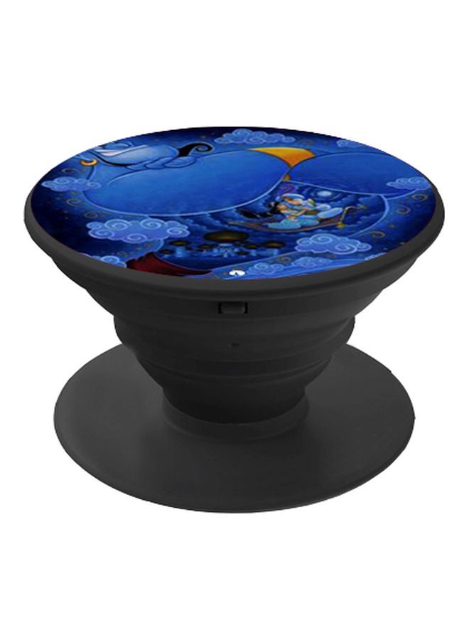 BP Aladin Printed Pop Socket Phone Holder Blue/Yellow/Black - Image 1